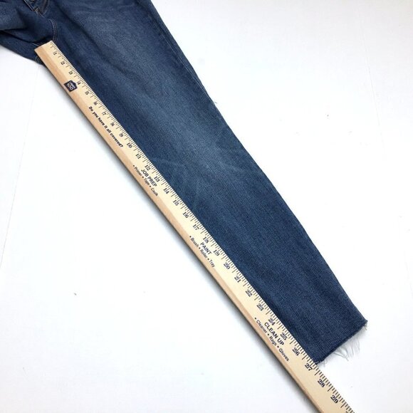 J. Crew Women's Jeans 10" High Rise Skinny Button Fly size 27 length 27" - Picture 5 of 10